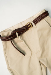 Brown BLA x Hardy & Parsons Plaited Leather Belt