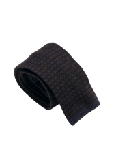 Blue Wool Maglia Tie Pattern 7
