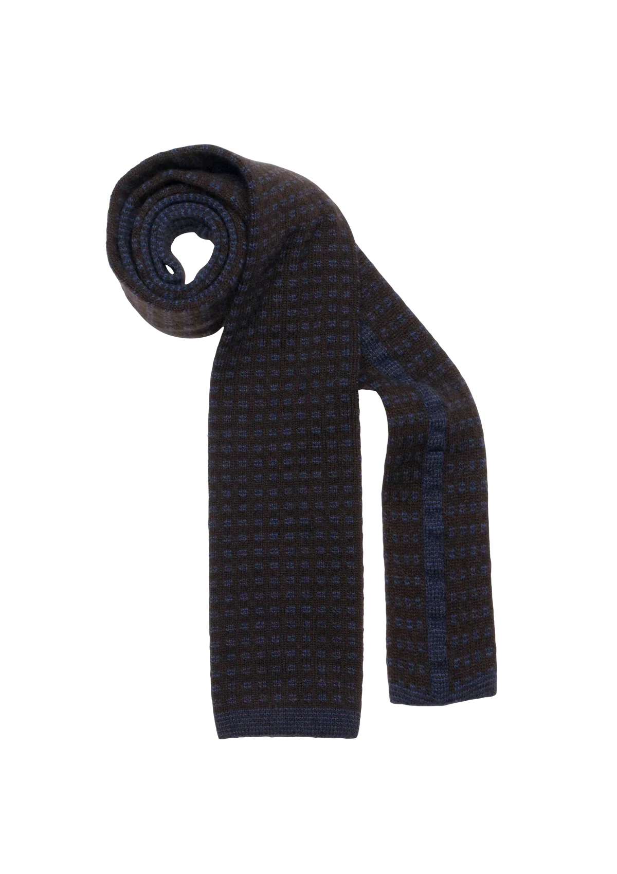 Blue Wool Maglia Tie Pattern 7