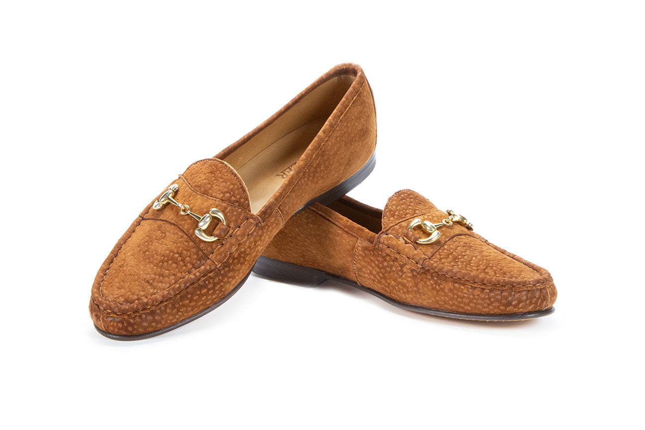 Capybara Leather Millbank Bit Loafer (Gold Bit)