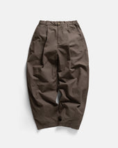 KELL PLEATED BIG PANT - FALCON BROWN COTTON RIPSTOP
