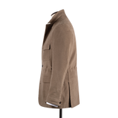 Safari Jacket In Brown Moleskin