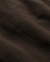 COTTAGE SS GIANT POLO - CHOCOLATE COTTON PIQUE