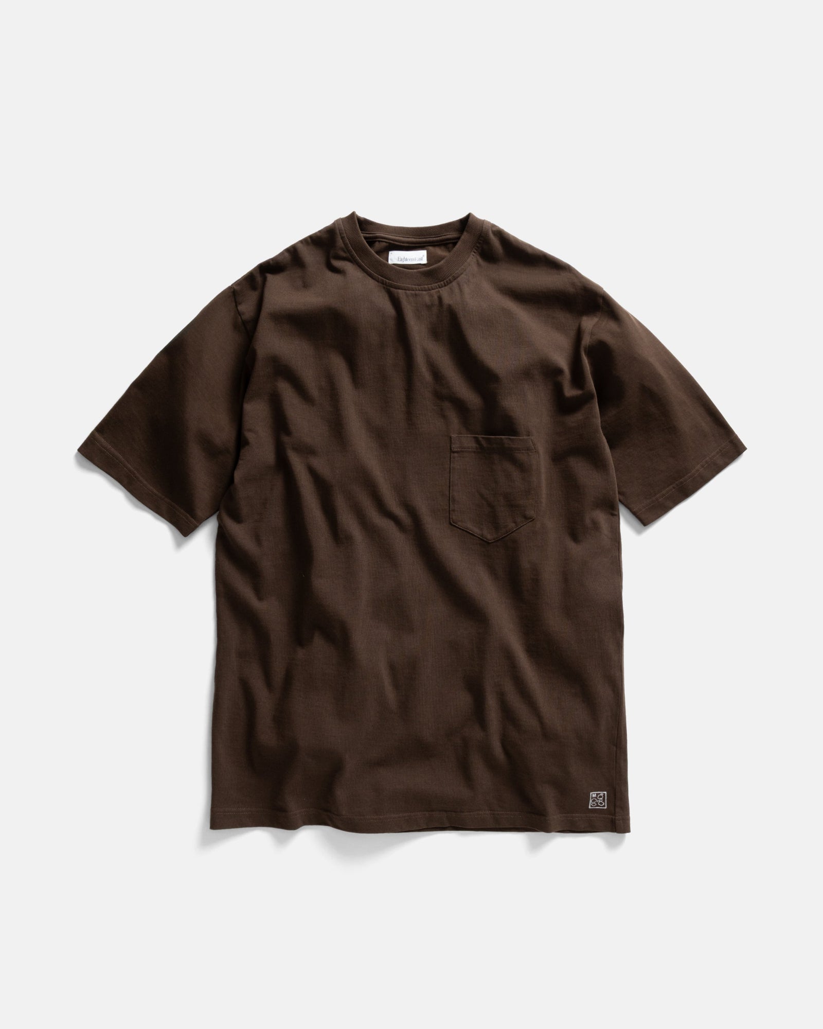 Ian Vintage Pocket Tee Cioccolato 7 75 Oz All Season Cotton Jersey