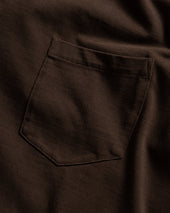 Ian Vintage Pocket Tee Cioccolato 7 75 Oz All Season Cotton Jersey