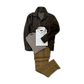 Worker Jacket In Brown Suede