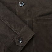 Worker Jacket In Brown Suede