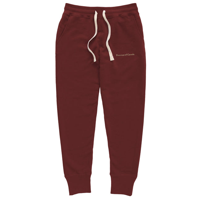 Skinny French Terry Sweatpant Burgundy - Unisex