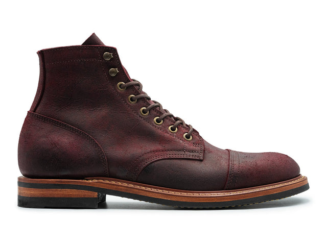 Burgundy Rambler | Cap Toe