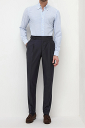 Button Down Light Striped Shirt Sartoriale Collection Made In Italy