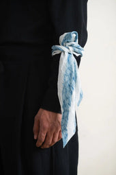 Light Indigo Striped Bandana