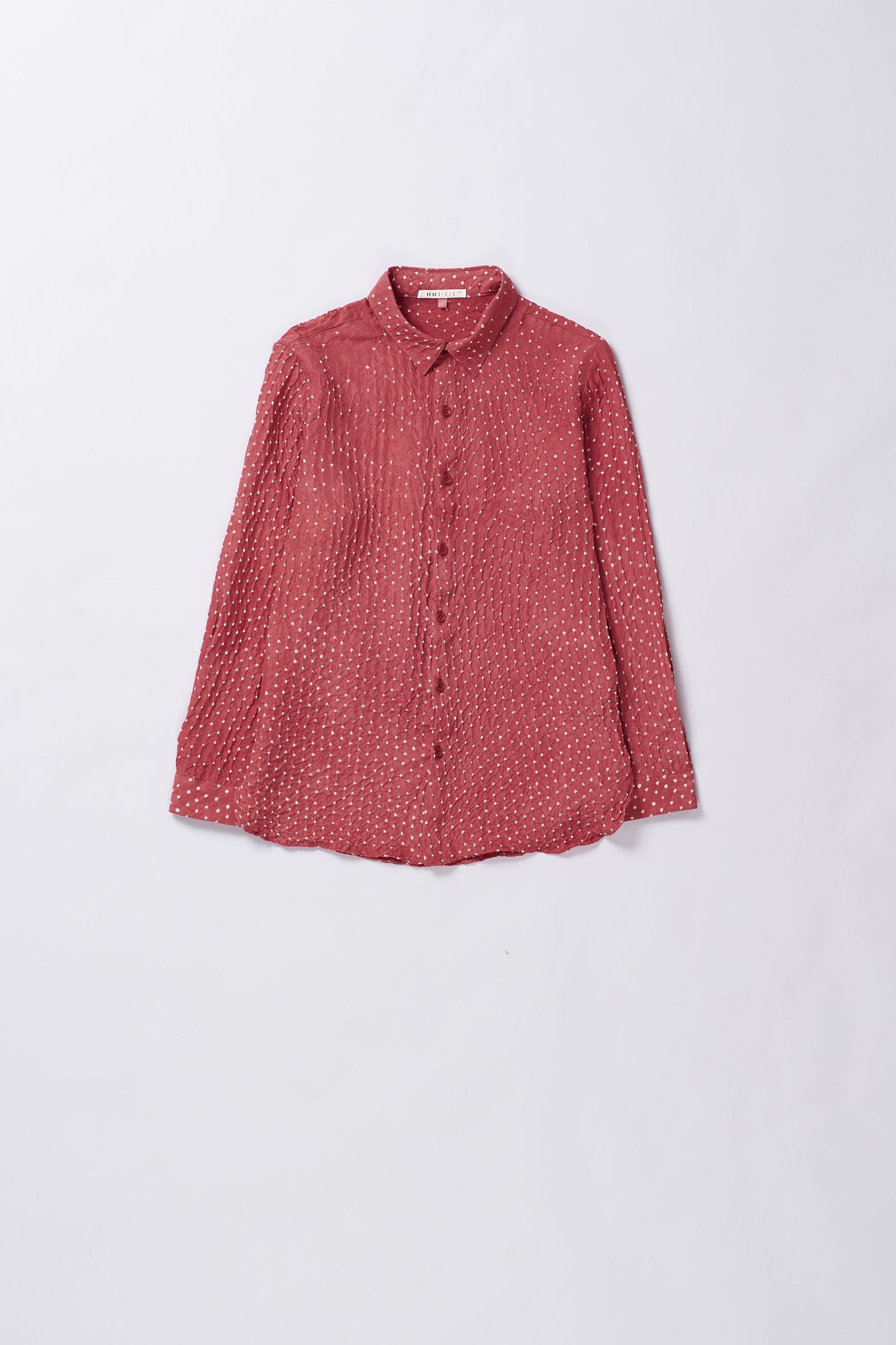 Relaxed Fit Bandhani Shirt Dyed In French