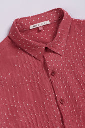 Relaxed Fit Bandhani Shirt Dyed In French