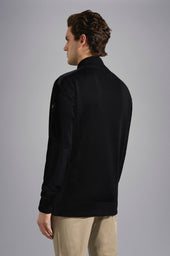 Wool Zip Up Cardigan With Iconic Badge