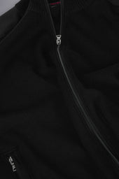 Wool Zip Up Cardigan With Iconic Badge