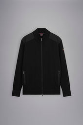 Wool Zip Up Cardigan With Iconic Badge