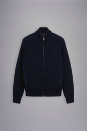 Zip Up Cardigan With Iconic Badge