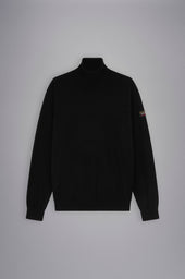 Merino Wool Turtleneck With Iconic Badge