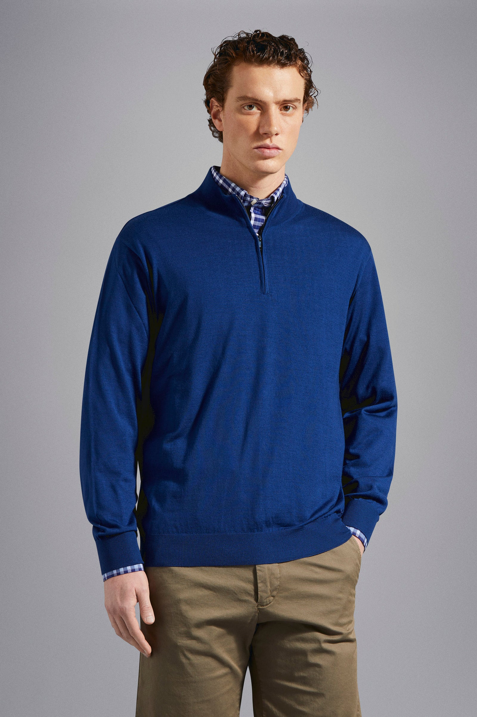 Winter Summer Merino Wool Extra Fine Half Zip Sweater