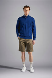 Winter Summer Merino Wool Extra Fine Half Zip Sweater