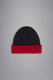 Ribbed Wool Beanie With Iconic Badge