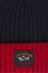Ribbed Wool Beanie With Iconic Badge