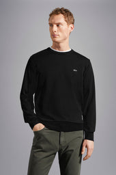 Wool sweater with Shark embroidery