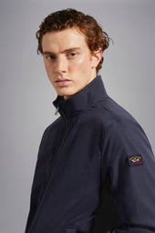 Microfiber Bomber Jacket With Iconic Badge