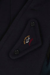 Wool Peacoat With Iconic Badge