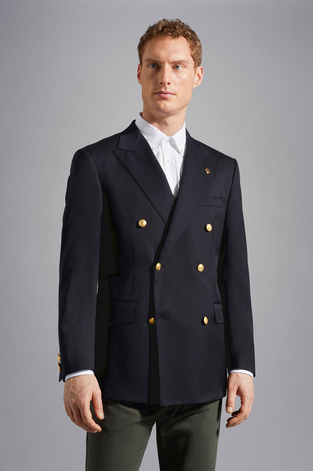 Double-Breasted Wool Blazer