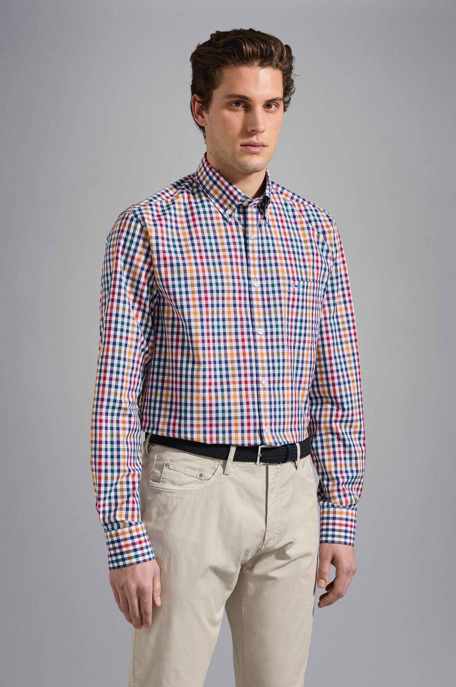 Multicolour Check Cotton Shirt