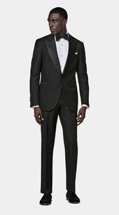 Black Tailored Fit Lazio Dinner Jacket