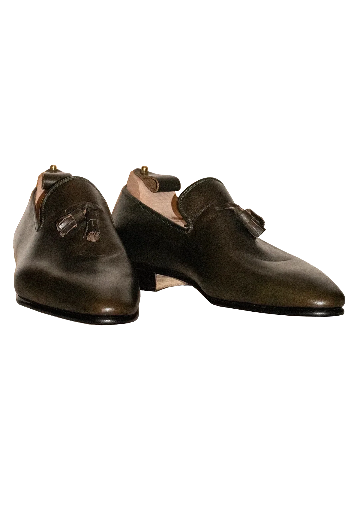 Dark Tassel Loafers