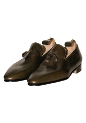 Dark Tassel Loafers