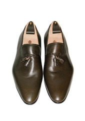 Dark Tassel Loafers