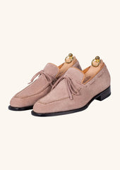 Beige Bow Tie Loafers