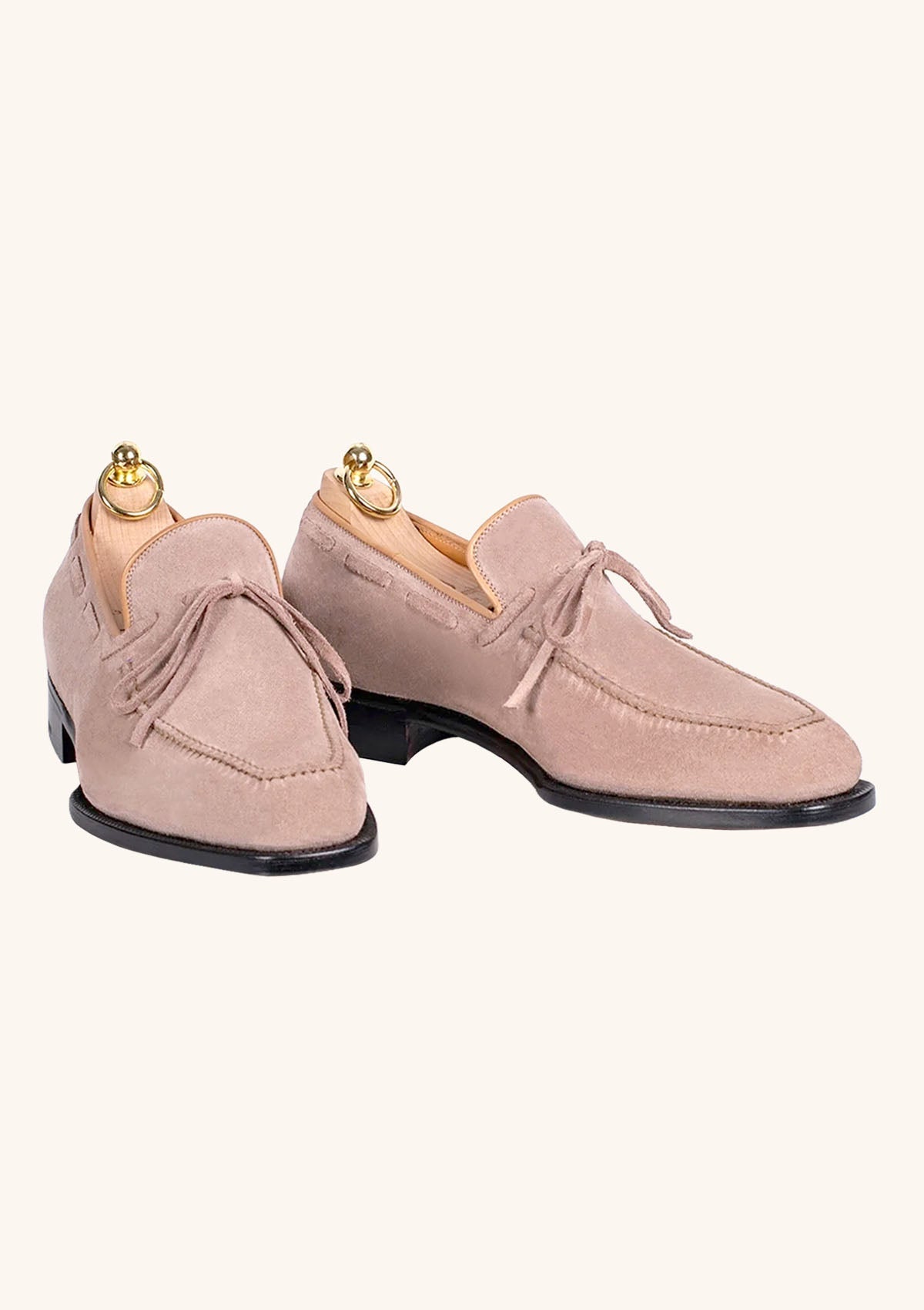 Beige Bow Tie Loafers