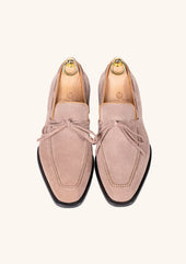 Beige Bow Tie Loafers