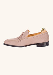 Beige Bow Tie Loafers