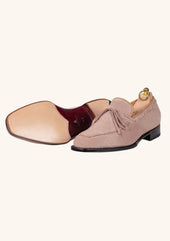 Beige Bow Tie Loafers