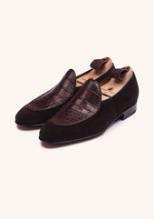 Belgian Loafers With Alligator Apron
