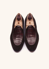 Belgian Loafers With Alligator Apron