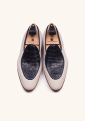 And Off White Belgian Loafers