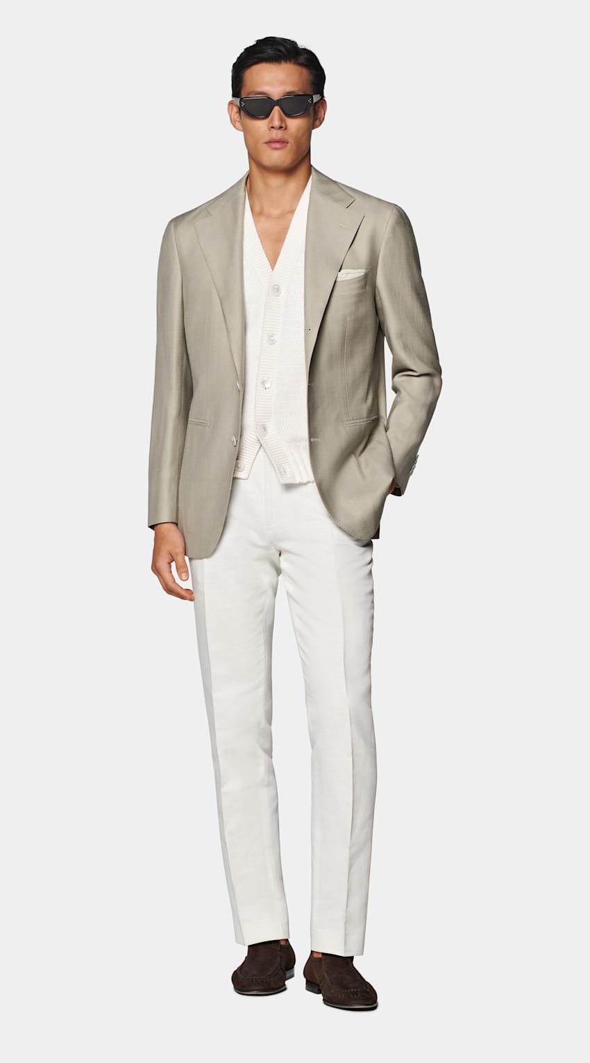 Herringbone Relaxed Fit Roma Blazer