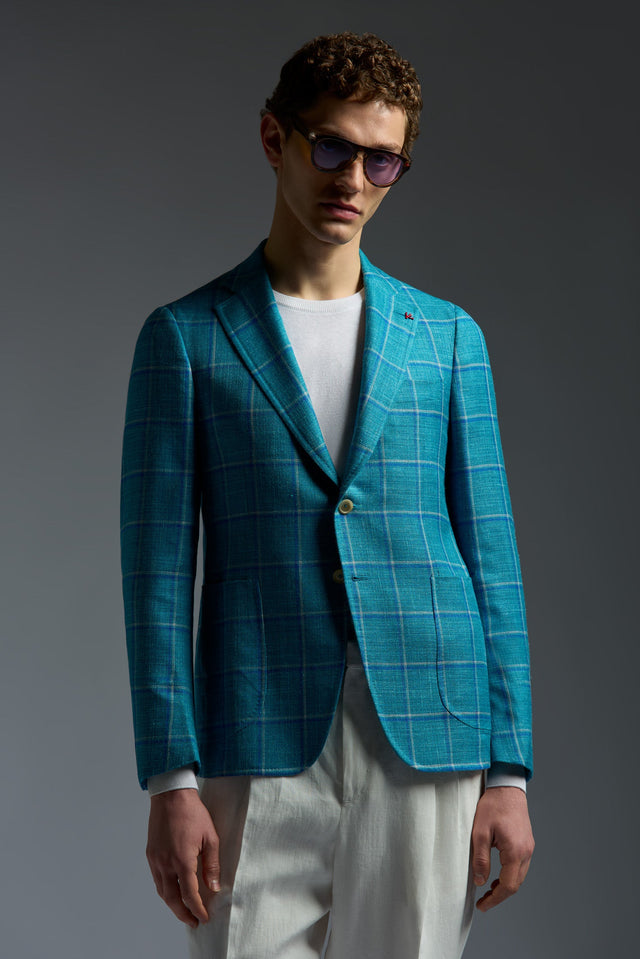 Wool Silk and Linen Capri Blazer