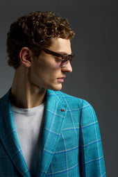 Wool Silk and Linen Capri Blazer