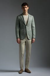 Wool Cotton Silk and Linen Capri Blazer