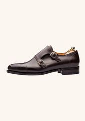 Dark Brown Double Monk Straps
