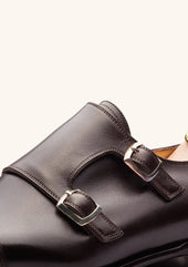 Dark Brown Double Monk Straps
