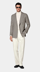 Light Brown Tailored Fit Havana Blazer